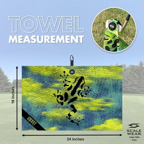 16x24 Magnetic Golf Towel Waffle Weave Ball Marker Included - Image 2