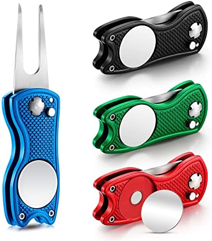 Skylety 4 Pcs Golf Divot Repair Tool Foldable by Skylety