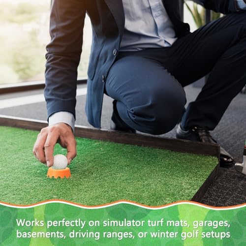 8 Pack Golf Simulator Tees, TPU Golf Tees 1/4"-2" Height - Image 5
