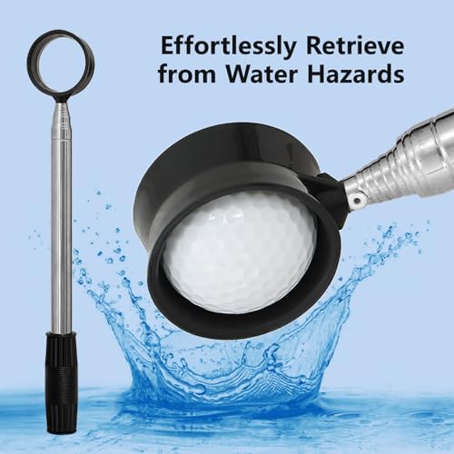 Telescopic Golf Ball Retriever | Picker Upper Tool | Premium Stainless Steel & - Image 2