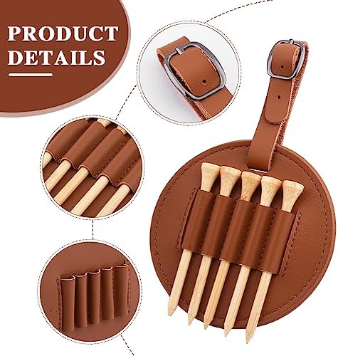 Golf Bag Tag with 5 Tees Set, Convenient and Durable Storage Ball Nail Storage - Image 3