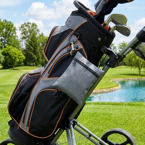 2PCS Golf Tee Pouch, Nylon Zipper Golf Accessory Bag - Image 3