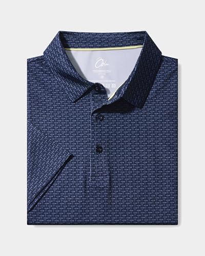 Obla Men's Golf Shirt Short Sleeve Dry Fit Collared Polo Shirts - Image 4