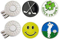 Golf Ball Markers with Hat Clips Value Sets by GOLTERS