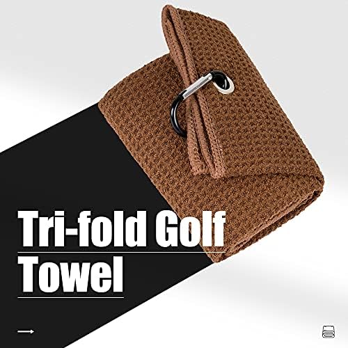 Mile High Life Tri-fold Golf Towel | 16" X 24" | Premium Microfiber Fabric | - Image 2