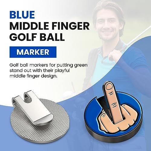 Ultimate Middle Finger Golf Ball Marker | Magnetic Hat Clip | Alignment Ball - Image 2