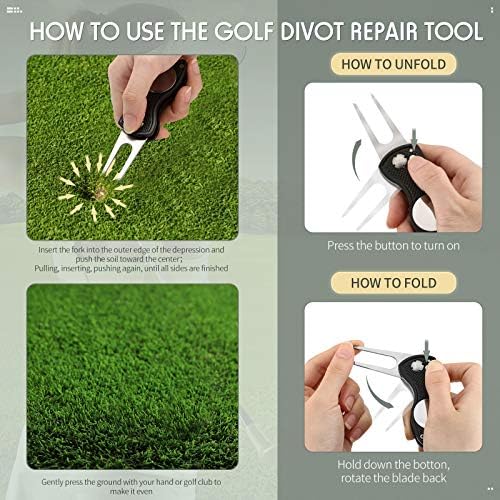 Skylety 4 Pcs Golf Divot Repair Tool Foldable - Image 4