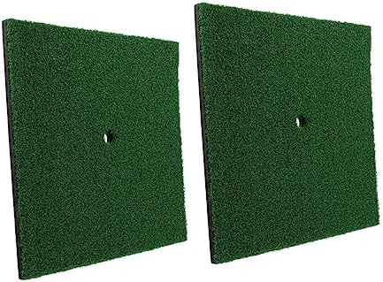 2Pcs Golf Chipping Mat, Portable Practice Turf by YARDWE
