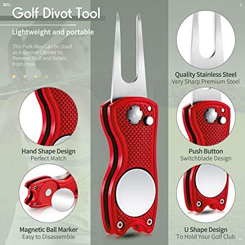Skylety 4 Pcs Golf Divot Repair Tool Foldable - Image 3