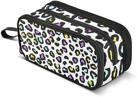 ZAZYXTJ Leopard Print Pencil Case Large Capacity Pencil Pouch by ZAZYXTJ