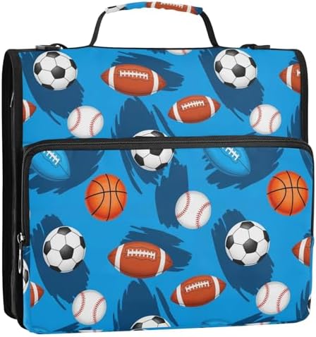 Zipper Binder Bag 3 Ring File Folder Portfolio Organizer Zippered Binder Bags - Image 4