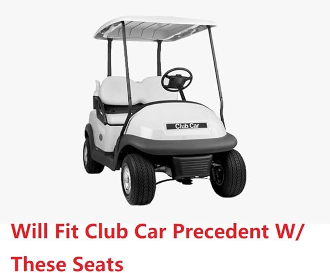Huskey Parts Company 2PCS Blue Front Seat Cover Diamond Stitching Club Car Precedent Golf Cart 2004+