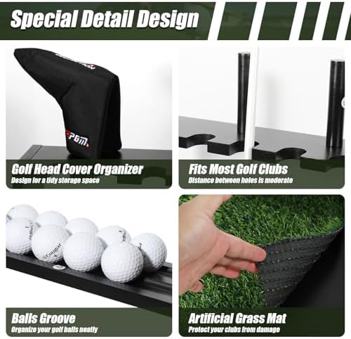 Golf Putter Stand, Premium Wooden Golf Club Rack - Image 5