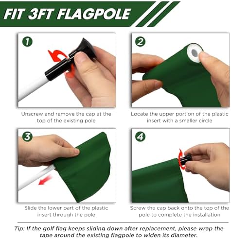 KINGTOP Solid Mini Golf Flags - Image 4