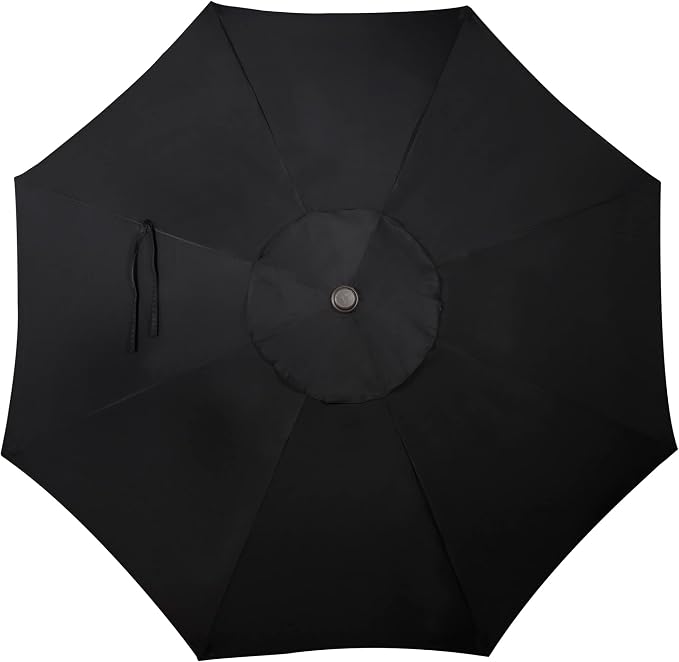 9' Outdoor Patio Umbrella, Outdoor Table Umbrella, Yard Umbrella, Market - Image 4