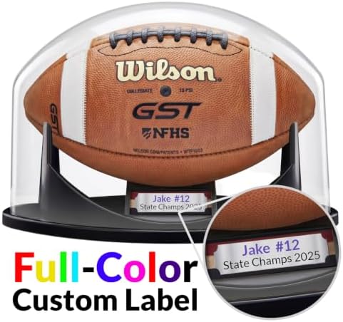 Full Size Autographed Football Display Case - Image 2