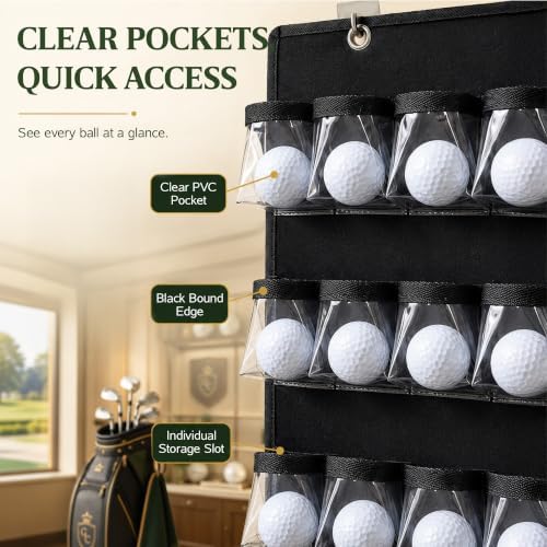 Golf Ball Holder Display Wall Organizer - Image 3