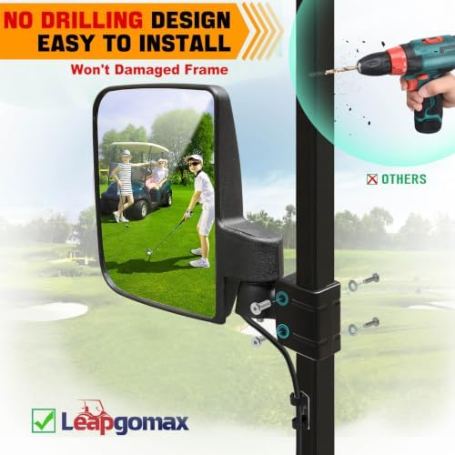 No Drill Golf Cart Mirrors - Image 2
