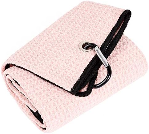 Mile High Life Microfiber Golf Towel, Waffle Pattern w Clip, Super Absorbent by MileHighLife