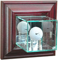 Hall of Fame Memorabilia Golf Ball Wall Mounted Glass Display Case by Unknown