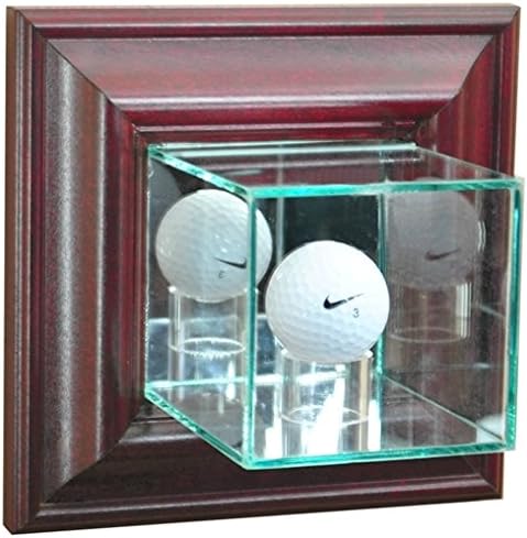 Hall of Fame Memorabilia Golf Ball Wall Mounted Glass Display Case by Unknown