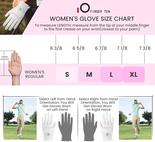 FINGER TEN Womens Golf Glove - Image 6