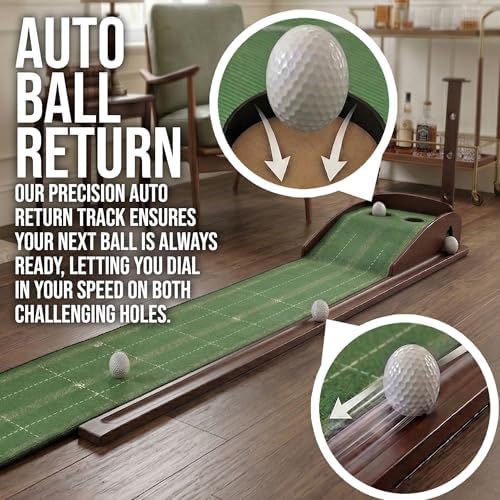 Putting Green Indoor, 9ft Golf Putting Golf Mat - Image 4
