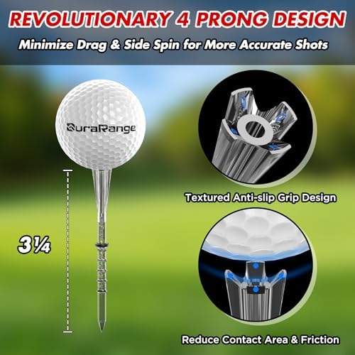 DURARANGE 3.25 in Golf Tees, 4-Prong and 5-Prong Designs - Image 3