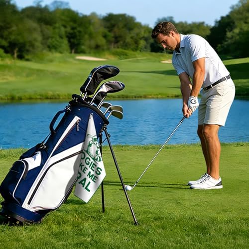 Raccoon Golf Towel with Clip, Funny Golf Bag Accessories, Cute Raccoon Golfing - Image 4