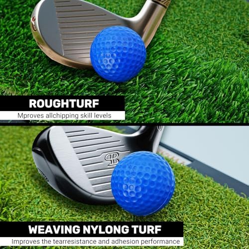 Dual-Turf Golf Practice Mat for Backyard Office & Travel Swing Training - Image 5
