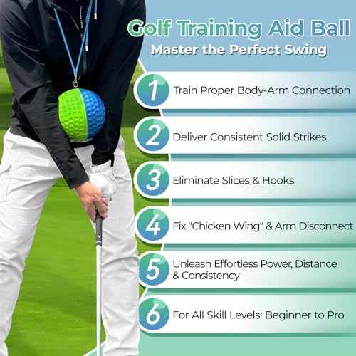 Golf Training Aid Ball for Impact Precision & Consistent Swings - Image 3
