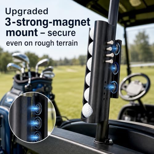2-Pack Magnetic Golf Ball Holder & Dispenser - Image 2