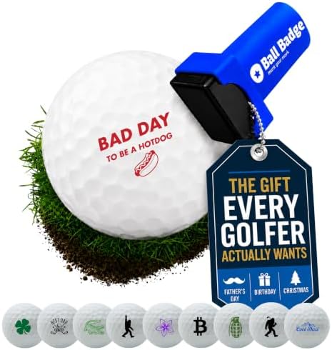Ball Badge Golf Ball Stamp, Icon Series Self-Inking Ball Marker by AlibiGolf