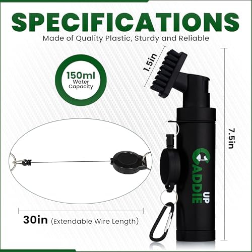 Golf Club Cleaner Brush with Water Spray - Image 6