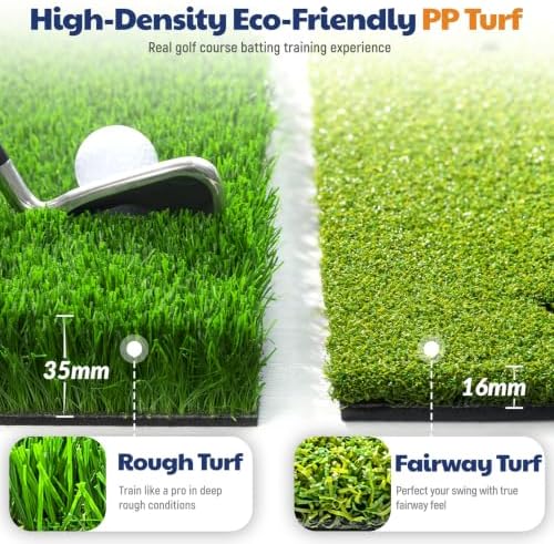 JAYA Golf Hitting Mat with Heavy Rubber Base, Foldable Golf Practice Mat - Image 2