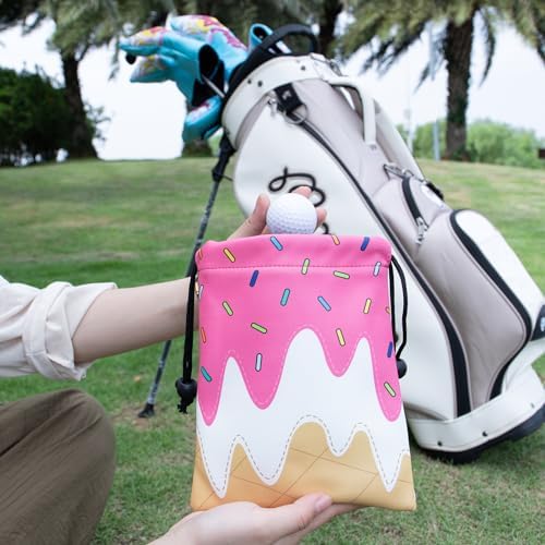 Golf Valuables Pouch Bag with Drawstrings Closure - Image 2
