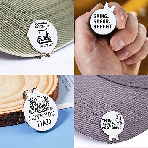 Men Golf Ball Marker with Magnetic Hat Clip, Funny Golf Accessories Gifts - Image 6