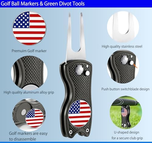 Adhere Golf Ball Markers & Divot Tools Personlized Enamel Ball Markers - Image 4