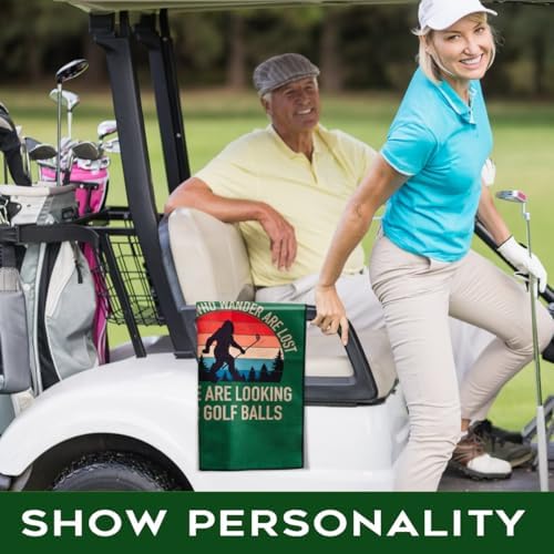Funny Not All Who Wander are Lost Printed Golf Towel - Image 4