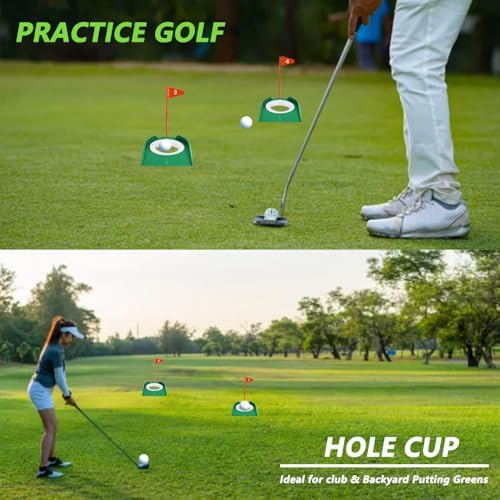 LOOEEL 4 PCS Golf Putting Cup Golf Hole Training, Suitable - Image 7