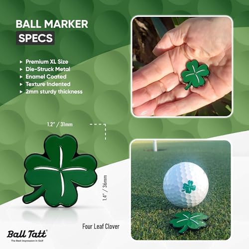 Golf Ball Stamp, with 1.25" Hat Clip and Custom Marker - Image 6