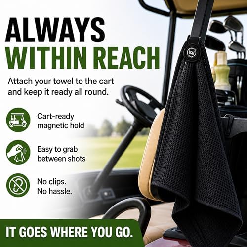 Dynasty Golf Magnetic Golf Towel, Quick Pickup During Play - Image 2