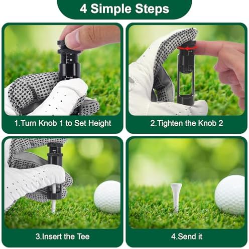 Beautist Aluminum Adjustable Golf Tee Height Setter Tool - Image 3