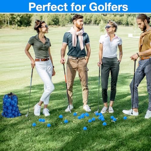 MiniInflat 80 Pcs Practice Golf Balls Plastic 42mm - Image 6