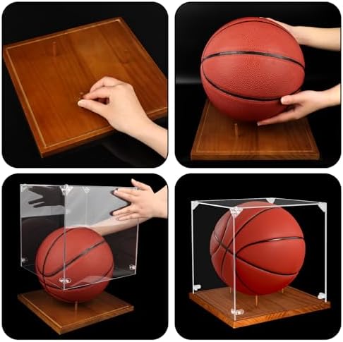 Clear Acrylic Basketball Display Case - Image 4