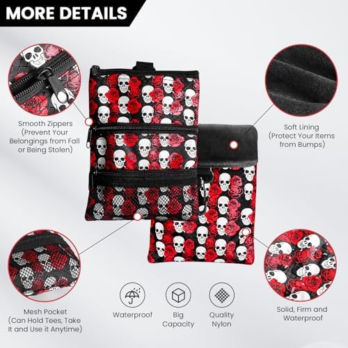 FINGER TEN Golf Pouch Bag with 4 Golf Pencil Set - Image 2