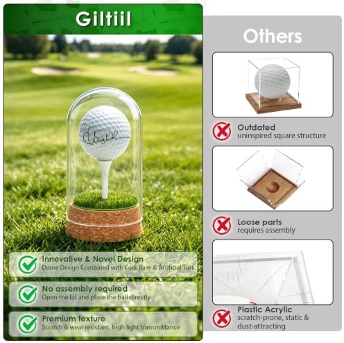 Real Glass Golf Ball Display Case 2pcs - Image 6