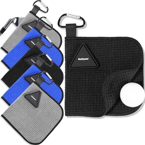 Batiyeer 6 Pack Small Golf Towels by Batiyeer