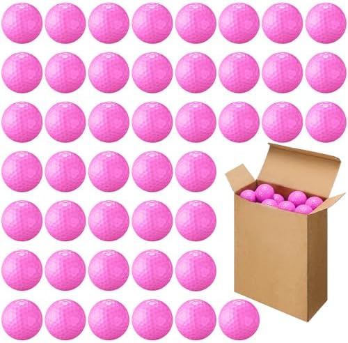 Vinsot 48 Pcs Golf Balls Bulk Solid Rubber Golf Soft Training Balls by Vinsot