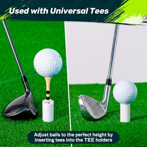 SAPLIZE Golf Mat Tee Set, 5/11 Pack Rubber Tees - Image 3